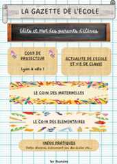 Couverture de la gazette de l'école de Sainte Julie