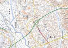 桶川北本IC周辺（国土地理院HPより）
