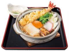 山田うどんの「特製五目鍋焼きうどん」