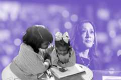 Author's wife and daughter, and Kamala Harris (Photo illustration by Salon/Getty Images/ D. Watkins)