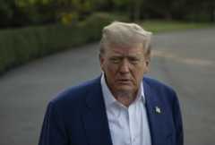 United States President Donald Trump speaks to press before his departure at the White House to route The Hague, Netherlands on June 24, 2025, in Washington D.C. to attend NATO Summit in Netherlands. (Celal Gunes/Anadolu via Getty Images)