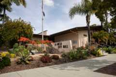 La Mesa City Hall building on March 12, 2024. (Ana Ramirez / The San Diego Union-Tribune)