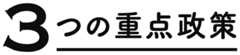 3つの重点政策