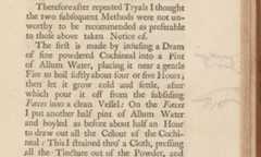 Page from New Practical Improvements and Observations on Some of the Experiments and Considerations Touching Colours, 1738