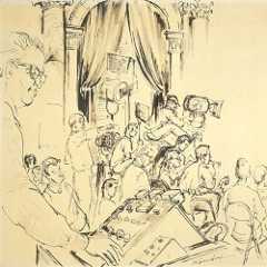 Director Otto Preminger and Crew in the Senate Caucus Room, Russell Senate Office Building (Acc. No. 37.00030.000)