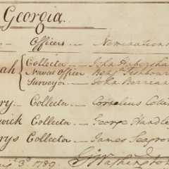 Nomination of Benjamin Fishbourn and Others, 1789