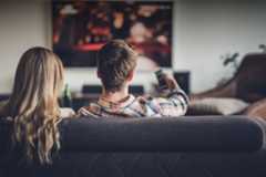 Couple Watching tv