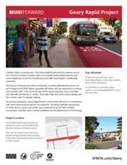 Geary Rapid Project Flyer