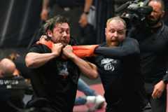 Kenny Omega and Jon Moxley brawl on AEW Dynamite