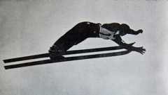 第4回ガルミッシュオリンピックでの伊黒正次の雄姿。7位の好成績を収めた(スキー年鑑第10号より)