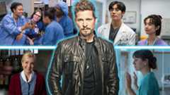 Shots from Lenox Hill, Trauma Code: Heroes on Call, Breathless, and Call the Midwife around Matt Czuchry in The Resident