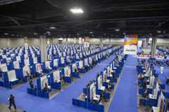 The Finalist Exhibit Hall at Regeneron ISEF 2022.