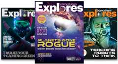 Science News Explores magazine covers