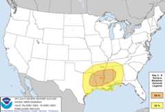 Day 5 Severe Weather Outlook Graphics Issued on Feb 26, 2023