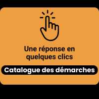 Une réponse en quelques clics grâce au catalogue des démarches.