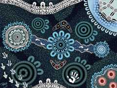 An indigenous painting by Brad Hore OLY.