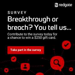 Ad for State of Database Landscape survey