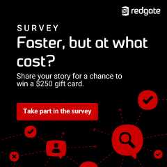 Ad for State of Database Landscape survey