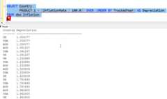 Adding an ORDER BY to the query of depreciation