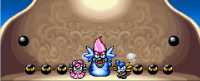 Puchi Ogura being formed from the evil sphere like eggs.