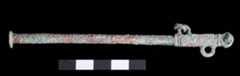 A Roman steelyard found at Vine Street. A steelyard was a type of balance used to weigh small item of merchandise - University of Leicester Archaeological Services