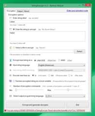 StringEncrypt main window