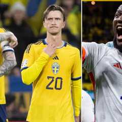 Sverige föll tungt i EM-kvalpremiären – Romelu Lukaku gör hattrick