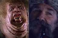 An alien from The Thing; Kurt Russell in Hateful Eight