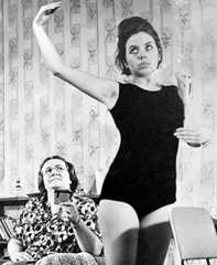 Pat Evison and Jennifer Dakers in <em>Father's Day</em> by Peter Bland, 1966