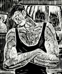 ‘The black singlet’, by Nigel Brown