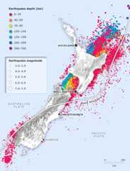Offshore earthquakes around New Zealand