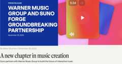 SunoとWarner Music Groupとの提携はUdioとUMGに近い展開か。無料アカウントは既にダウンロード不可。AI音楽制作はこれからどう変わる?(CloseBox) 画像