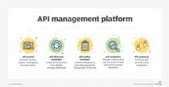 An image showing examples of API management platforms.