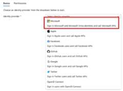 Entra ID identity provider.