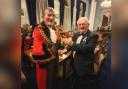The Mayor, David Chadwick, and Cllr John Walsh OBE