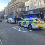 A man was arrested on suspicion of burglary offences