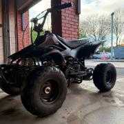 The quad bike was seized on Monday