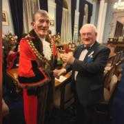 The Mayor, David Chadwick, and Cllr John Walsh OBE