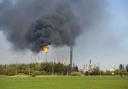 Flaring at ExxonMobil's ethylene plant at Mossmorran, Fife