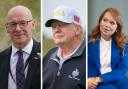 From left: SNP leader John Swinney, US president Donald Trump, and Alba MSP Ash Regan