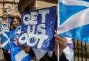 Activists join an All Under One Banner march for independence in 2022. (Photo: Colin Mearns)