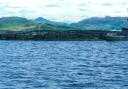 A stock image of a salmon farm off the Isle of Skye
