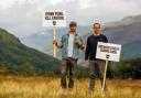 BrewDog co-founders James Watt and Martin Dickie pictured when the firm's plans for a Highland forest were first announced