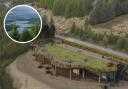 An artist's impression of the proposed centre at the 'map of Scotland' viewpoint at Loch Garry.