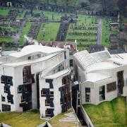 File photograph of a general view of the outside of the Scottish Parliament