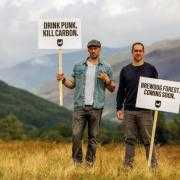 BrewDog co-founders James Watt and Martin Dickie pictured when the firm's plans for a Highland forest were first announced