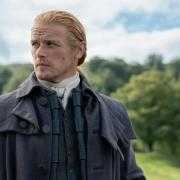 Scots actor Sam Heughan pictured playing Jamie Fraser in Outlander