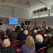 General shot of SSEN presentation starting at the Contin event