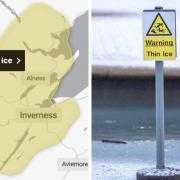 The weather warning was issued early on Tuesday morning