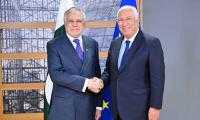 In meeting with EU Council president, Dar discuss economic ties, GSP+
